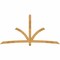 Ekena Millwork Davenport Rough Sawn Timber Gable Bracket, Western Red Cedar, 108"W x 54"H x 4"D x 4"F, 12/12 Pitch GBW108X54X0404DAV00RWR - alternate 1